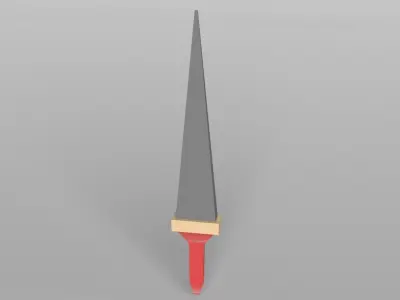 Lowpoly Sword 007 Free low-poly 3D model