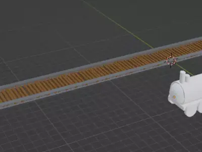 train Low-poly 3D model get