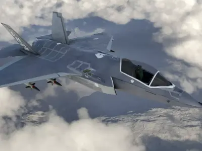 F-35 Fighter Jet Low-poly 3D model