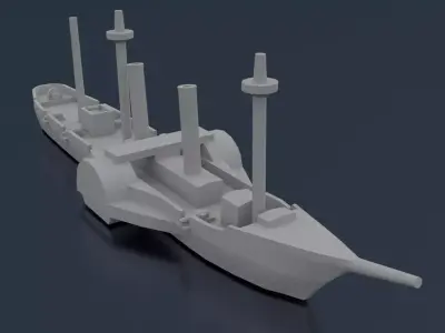 Paraguayan Steam Tacuari 3D print model