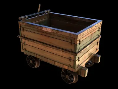Mine Railway 3D model
