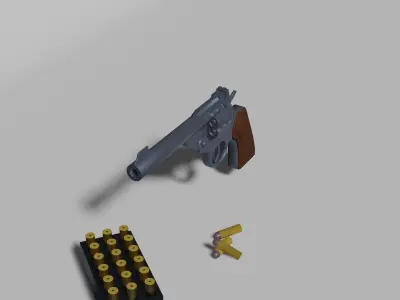 Revolver 3D model 15