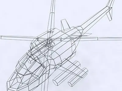 3DRT - Sci-Fi Forces - Helicopter 1  Low-poly 3D model
