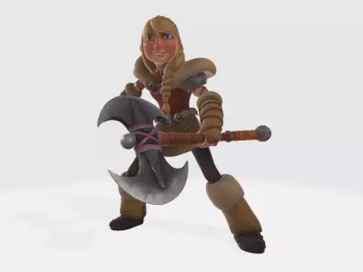 How to Train Your Dragon Astrid Pose 02 3D print model