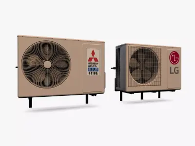 Air Conditioner 02 Low-poly 3D model