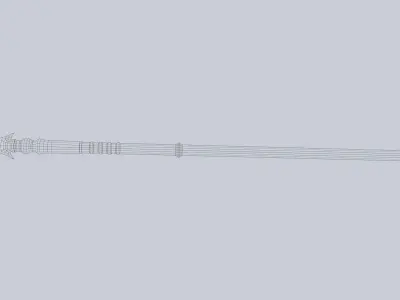 Dark spear Low-poly 3D model get