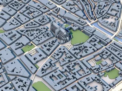 Amiens Cathedral France 3D model