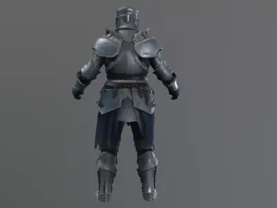 medieval knight 3D model