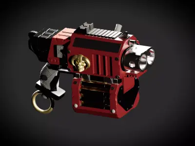 Bolter Sci-Fi Weapon 3D print model