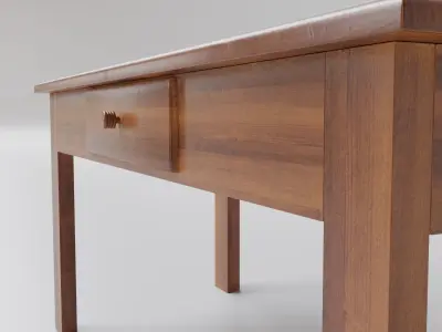 Simple Classic Table Free 3D model