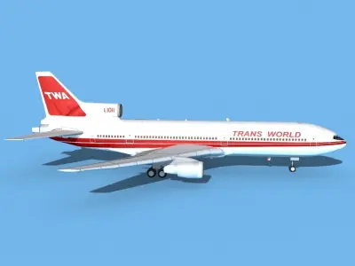 Lockheed L1011 Trans World 2 3D model