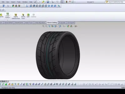 high performance 16 rimtyre Free 3D model