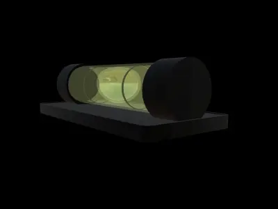 Stylised Spirit level Low-poly 3D model