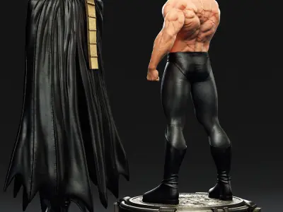 Batman Washed 3D Model Ready to Print STL 3D print model