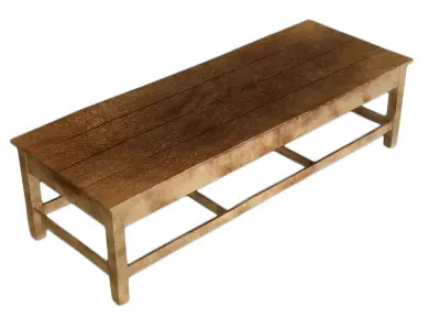 Industrial Era - Butcher table Low-poly 3D model