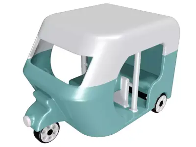 Mini Auto Rickshaw 3D model
