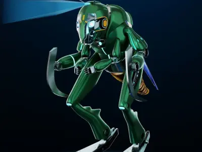 Grasshopper robot 3D model