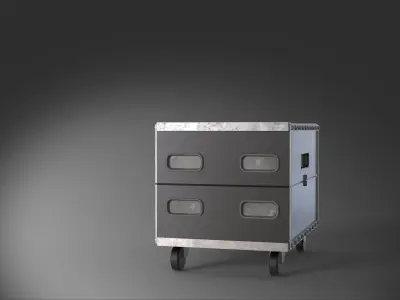 caseslant 8 vol flightcase 3D model