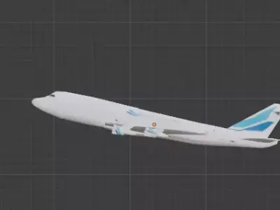 premium aviators b747 special livery  Free 3D model