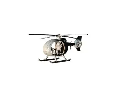 Detailed Military Helicopter 3D Model 3D print model