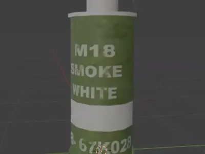 Smoke Grenade Low-poly 3D model shop