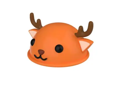 Deer Hat Cute Low-poly 3D model
