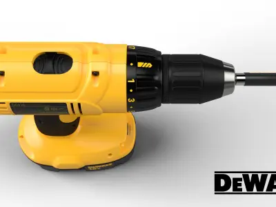 Dewalt DC970 Cordless Drill Driver 3D model