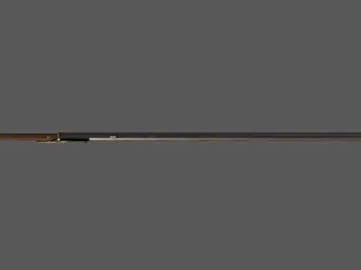 Matchlock Low-poly 3D model