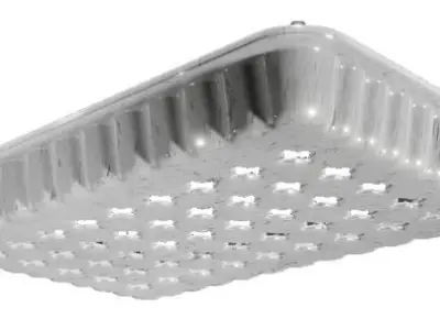 Spectacular Aluminium Tray Low-poly 3D model
