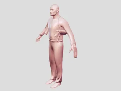 The Secret Agent Realistic character 3D model