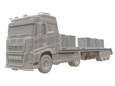 volvo fh 16 truck 4 3D model