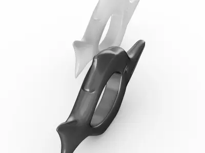 Figurine fish sword 3D model