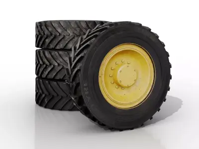 Tractor wheel 3D model