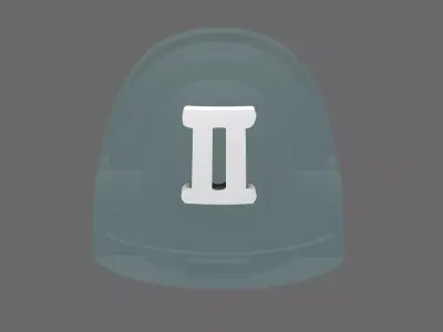 Space Knights V10R Standard Roman Numeral 02 Shoulder Symbols 3D print model