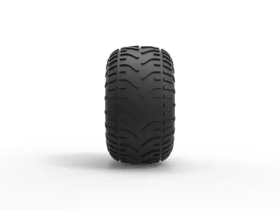 Low pressure tire 6 Scale 1 to 25 3D print model