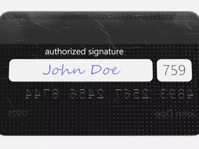 Credit Card V1 - Generic Payment Prop with Custom Design 3D model