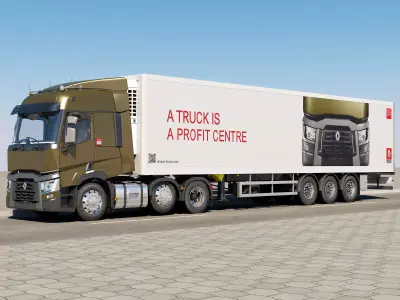 Renault T Range 6X2 3D model