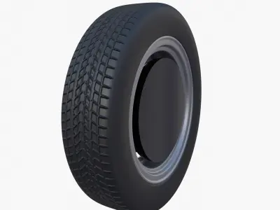 Generic Classic Car Wheel 3D model