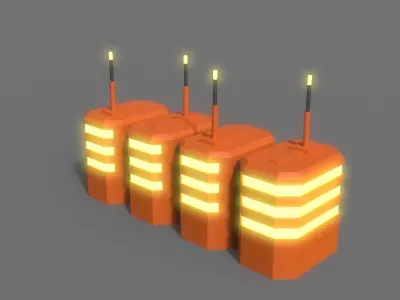 PBR Sci-Fi Building A17 Low-poly 3D model