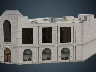 Building 25 Low-poly 3D model