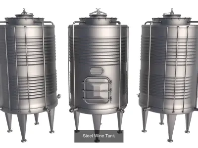 Big Steel  Tank 3D Model Pack