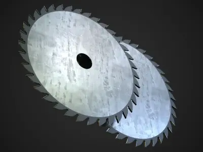 Saw Blade Low-poly 3D model buy
