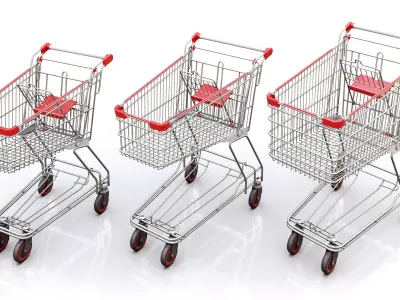 Shopping Trolley series MC 3D model