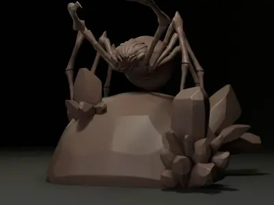 Stylized Spider Sculpt 3D model
