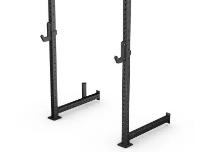 ONE Wall-Mounted Folding Squat Rack Low-poly 3D model