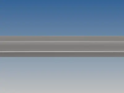 British Standard-EN13674 50E1 rail 3D model