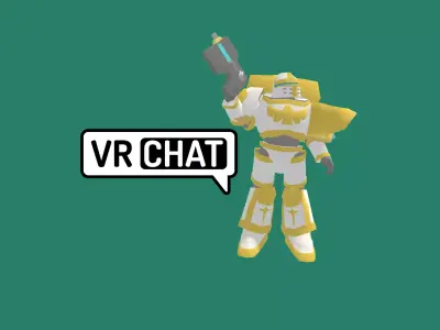 Galactic Paladin Commander Low-poly 3D model