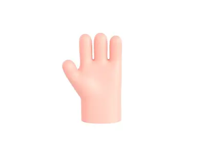 Prop246 Cartoon Hand Low-poly 3D model