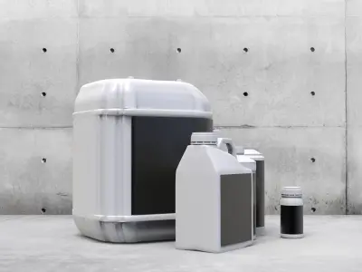 Several models bottles 3D model