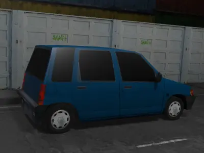 Daewoo Tico Lowpoly Free low-poly 3D model
